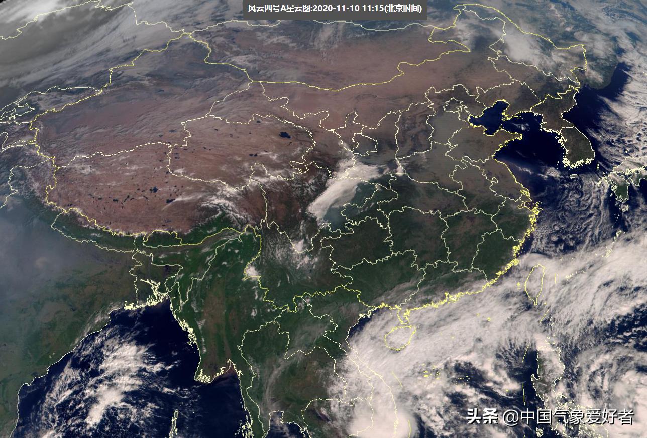 我国卫星云图展现晴朗天空，美好未来景象